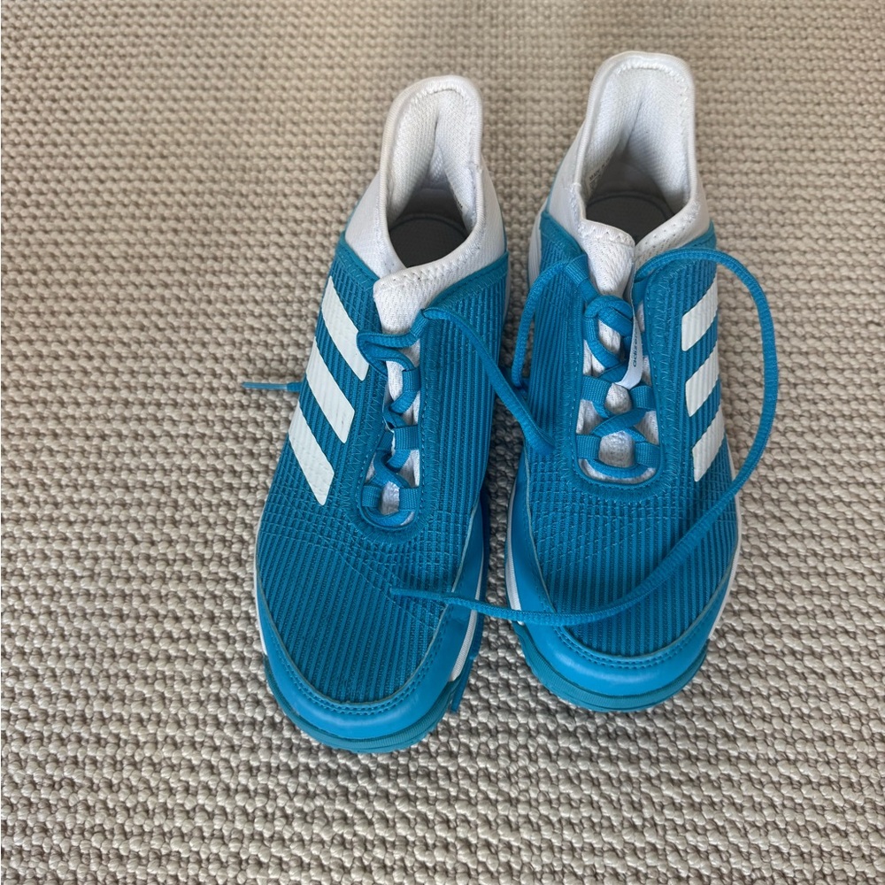 Adidas Kids Teal and White Sneakers